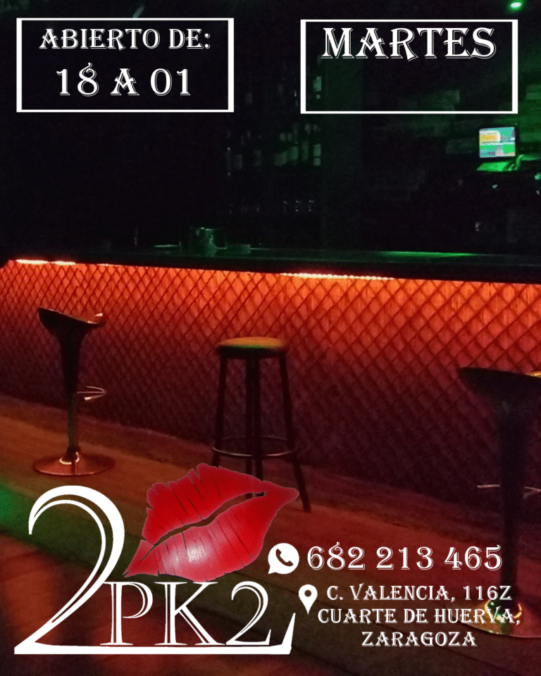 2 MARTES ABIERTO DE 18 A 01 - PK2 ZARAGOZA LOCAL DE AMBIENTE LIBERAL SWINGER PAREJAS CUARTO OSCURO GLORYHOLE EXCLUSIVO